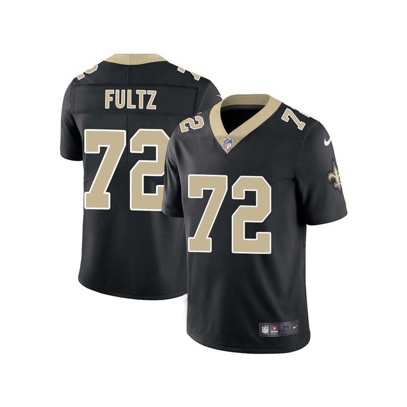 Mike Fultz #72 Saints Authentic Black Jersey