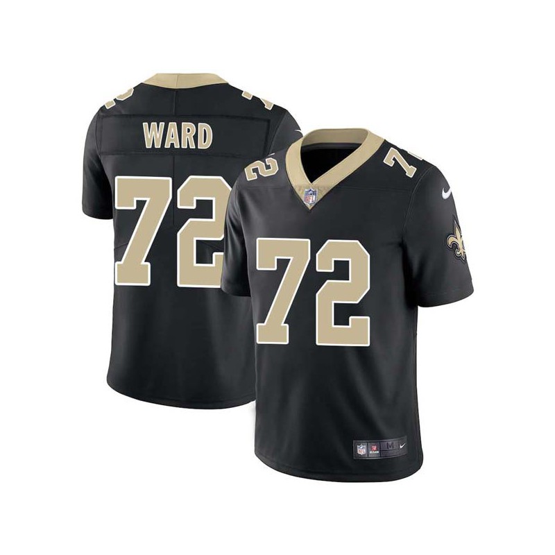 Chris Ward #72 Saints Authentic Black Jersey