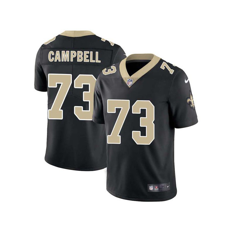 Joe Campbell #73 Saints Authentic Black Jersey