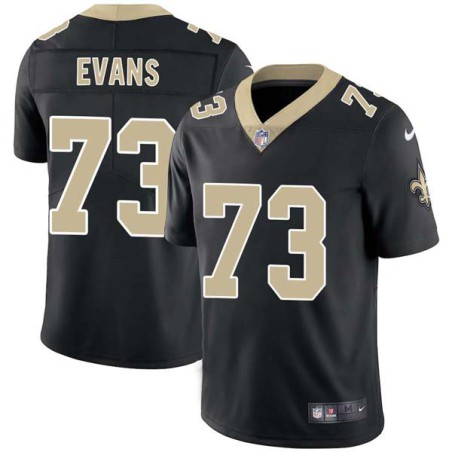 Jahri Evans #73 Saints Authentic Black Jersey