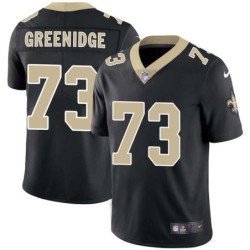 Ethan Greenidge #73 Saints Authentic Black Jersey