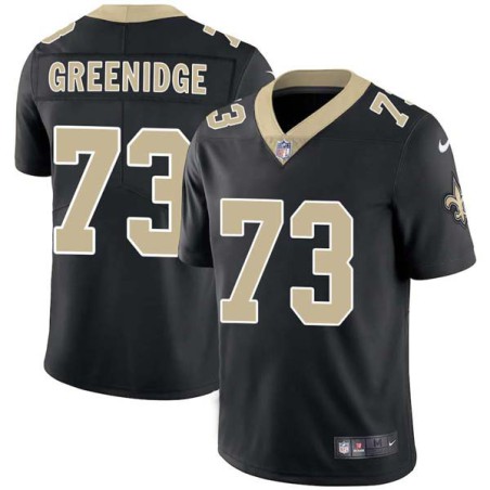 Ethan Greenidge #73 Saints Authentic Black Jersey