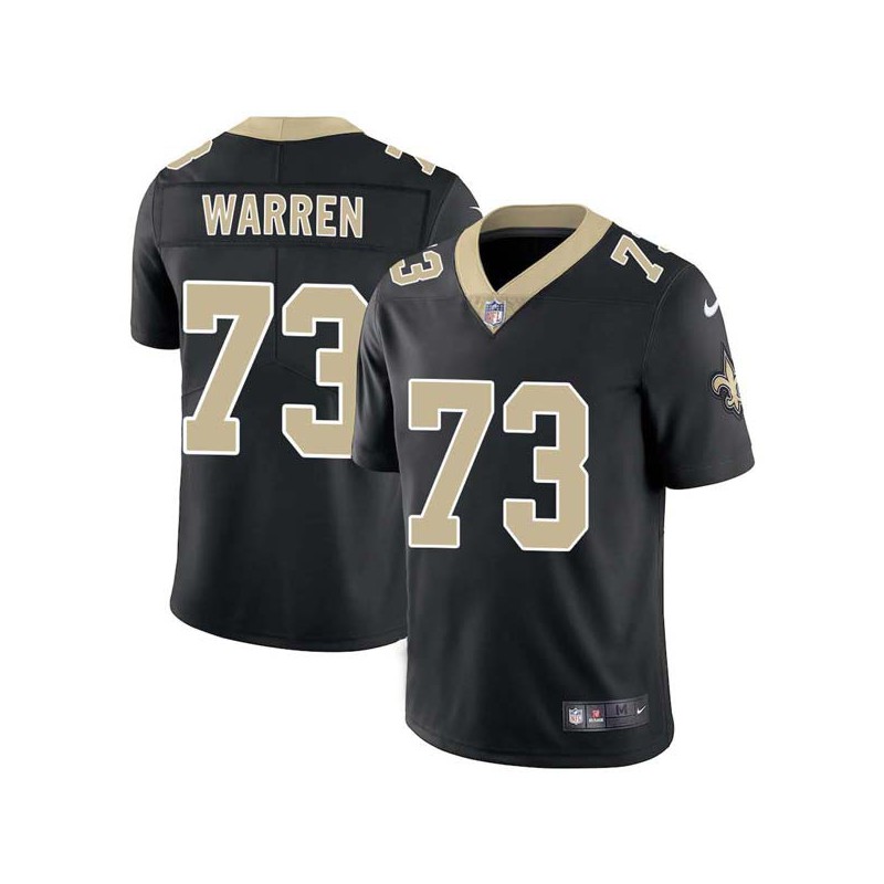 Frank Warren #73 Saints Authentic Black Jersey