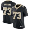 Jeff Winans #73 Saints Authentic Black Jersey