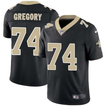 Ted Gregory #74 Saints Authentic Black Jersey