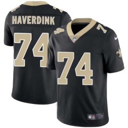 Kevin Haverdink #74 Saints Authentic Black Jersey