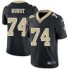 James Hurst #74 Saints Authentic Black Jersey