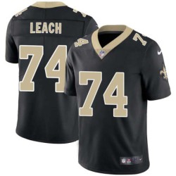 Bill Leach #74 Saints Authentic Black Jersey