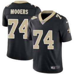 Doug Mooers #74 Saints Authentic Black Jersey