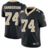 Scott Sanderson #74 Saints Authentic Black Jersey