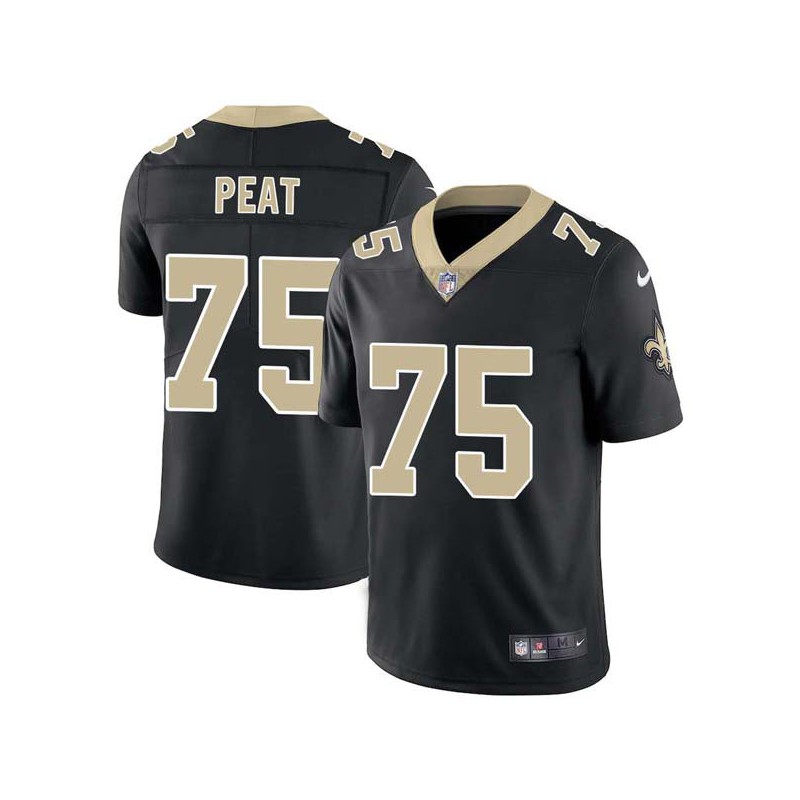 Andrus Peat #75 Saints Authentic Black Jersey