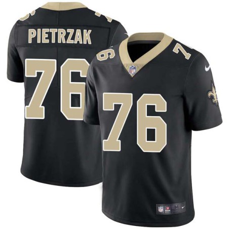 Jim Pietrzak #76 Saints Authentic Black Jersey