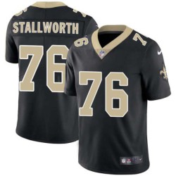 Taylor Stallworth #76 Saints Authentic Black Jersey