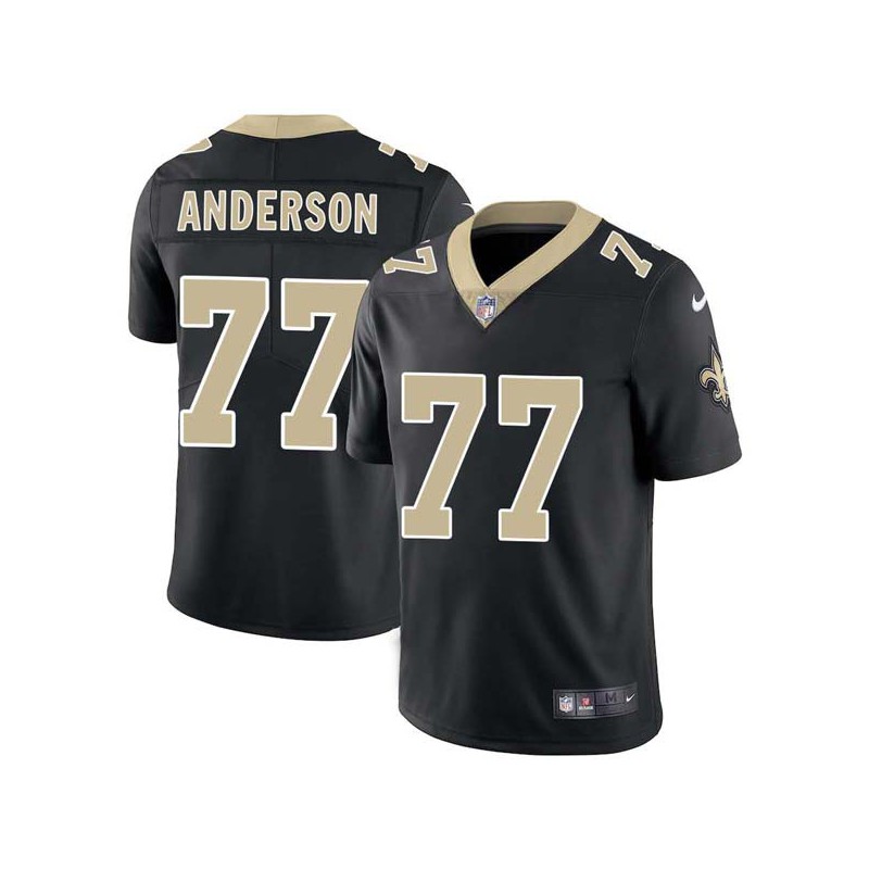 Gary Anderson #77 Saints Authentic Black Jersey