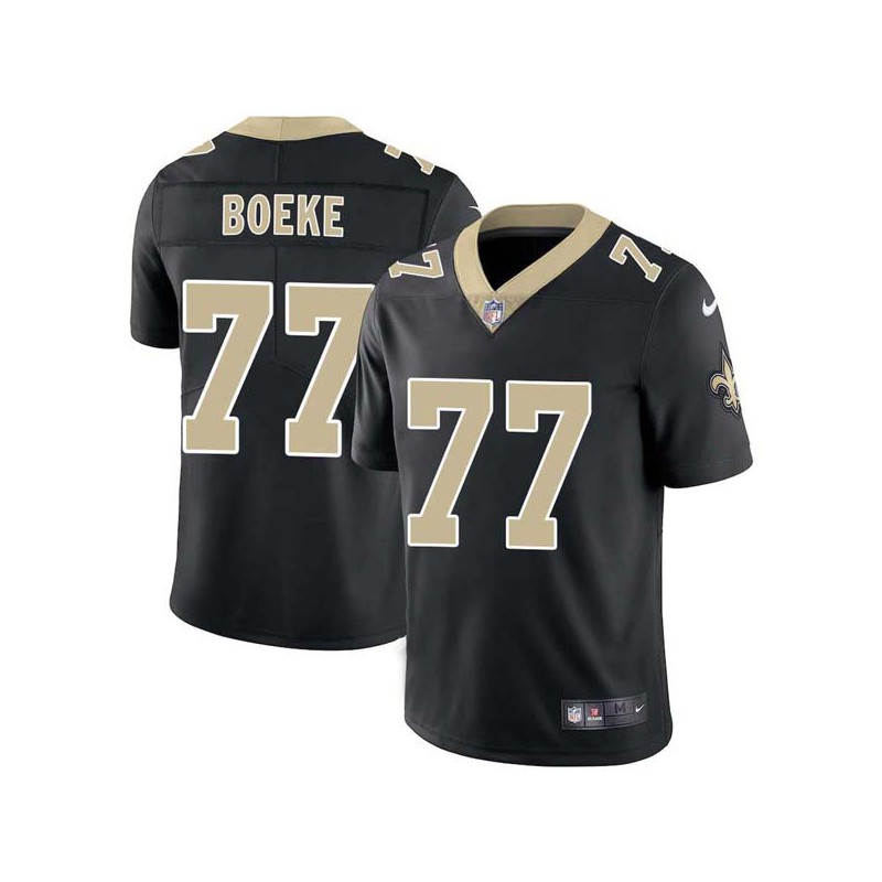 Jim Boeke #77 Saints Authentic Black Jersey