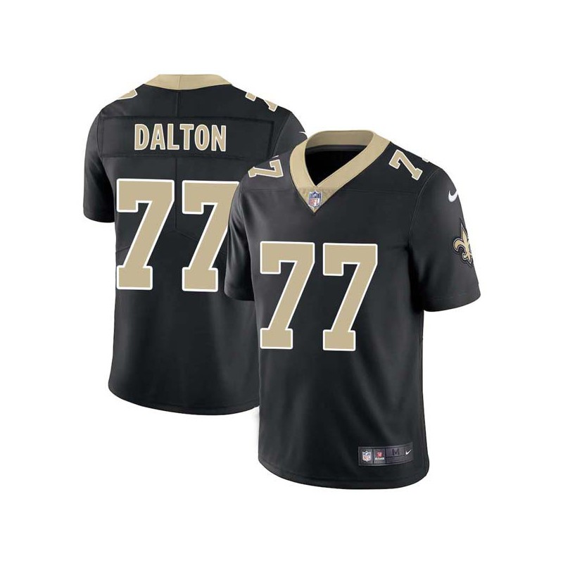 Jalen Dalton #77 Saints Authentic Black Jersey