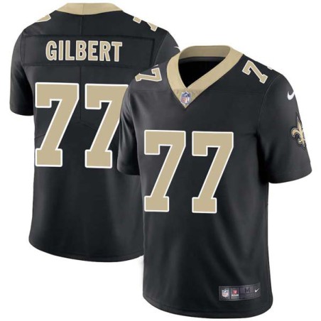 Daren Gilbert #77 Saints Authentic Black Jersey