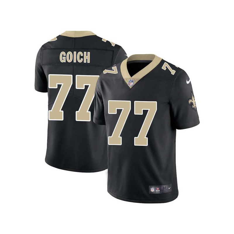 Dan Goich #77 Saints Authentic Black Jersey