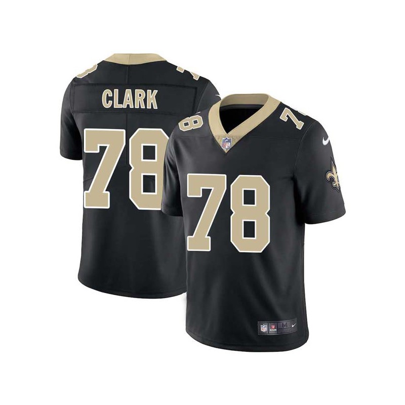 Kelvin Clark #78 Saints Authentic Black Jersey