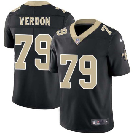 Jimmy Verdon #79 Saints Authentic Black Jersey