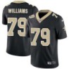 Ralph Williams #79 Saints Authentic Black Jersey