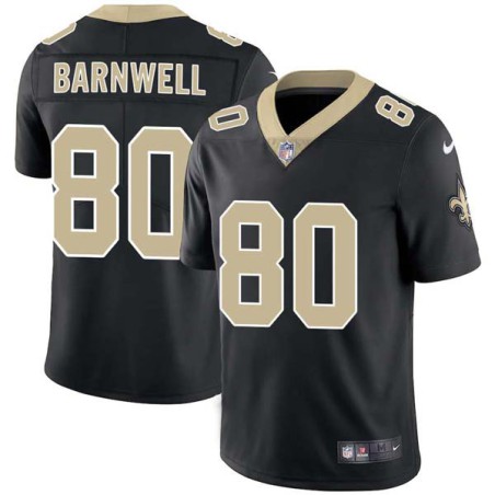 Malcolm Barnwell #80 Saints Authentic Black Jersey