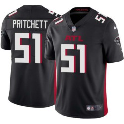 Falcons #51 Wes Pritchett Football Jersey -Black