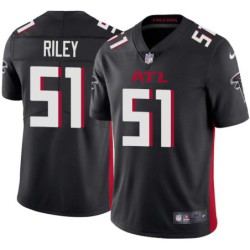 Falcons #51 Karon Riley Football Jersey -Black