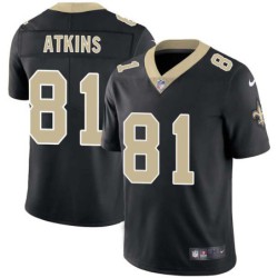 Doug Atkins #81 Saints Authentic Black Jersey