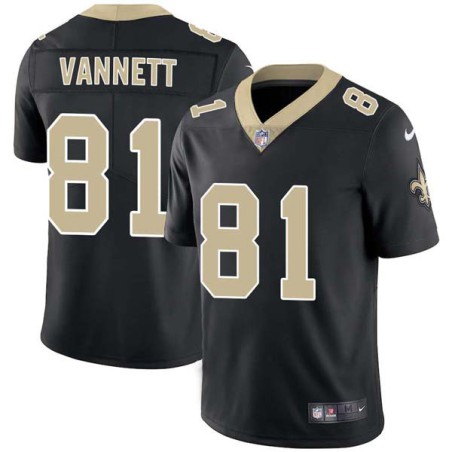 Nick Vannett #81 Saints Authentic Black Jersey