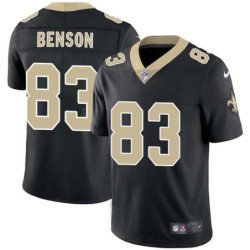 Cliff Benson #83 Saints Authentic Black Jersey