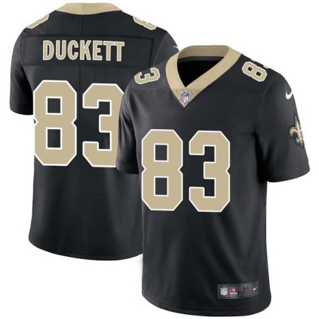 Kenny Duckett #83 Saints Authentic Black Jersey