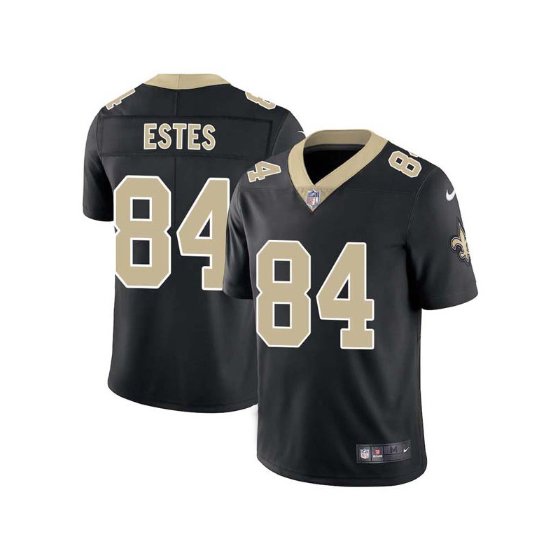 Larry Estes #84 Saints Authentic Black Jersey