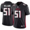 Falcons #51 Demorrio Williams Football Jersey -Black