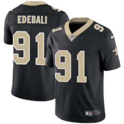 Kasim Edebali #91 Saints Authentic Black Jersey