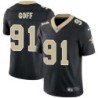 Robert Goff #91 Saints Authentic Black Jersey