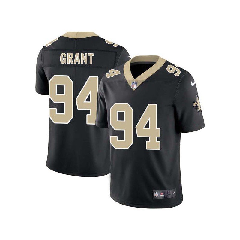 Charles Grant #94 Saints Authentic Black Jersey