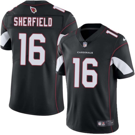 Cardinals #16 Trent Sherfield Stitched Black Jersey