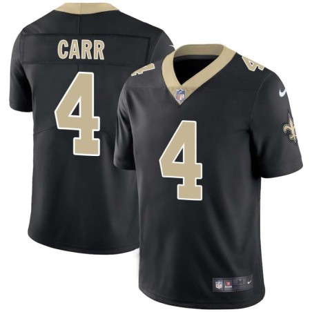 Derek Carr #4 Saints Authentic Black Jersey