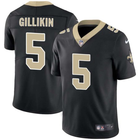 Blake Gillikin #5 Saints Authentic Black Jersey