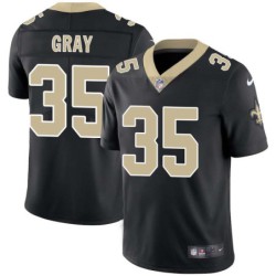 Vincent Gray #35 Saints Authentic Black Jersey