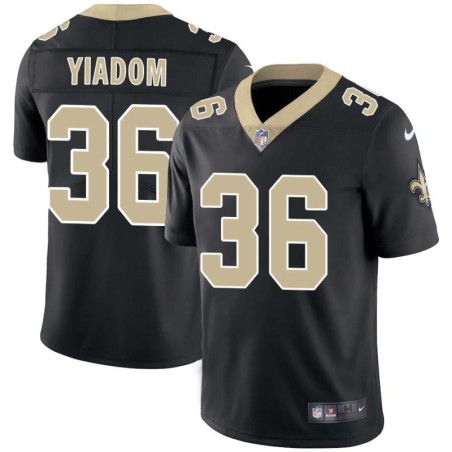 Isaac Yiadom #36 Saints Authentic Black Jersey