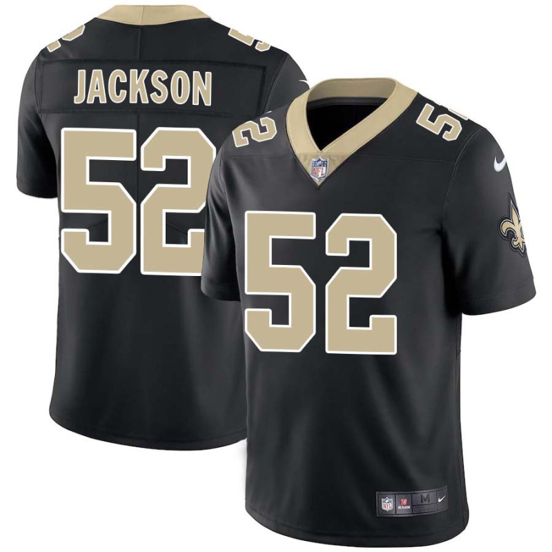 D'Marco Jackson #52 Saints Authentic Black Jersey