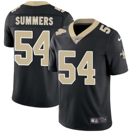 Ty Summers #54 Saints Authentic Black Jersey