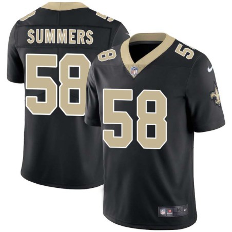 Ty Summers #58 Saints Authentic Black Jersey