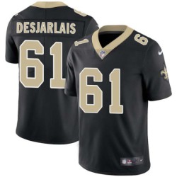 Drew Desjarlais #61 Saints Authentic Black Jersey