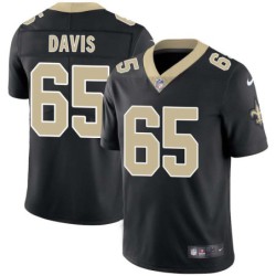 Wyatt Davis #65 Saints Authentic Black Jersey