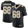 Josh Andrews #68 Saints Authentic Black Jersey