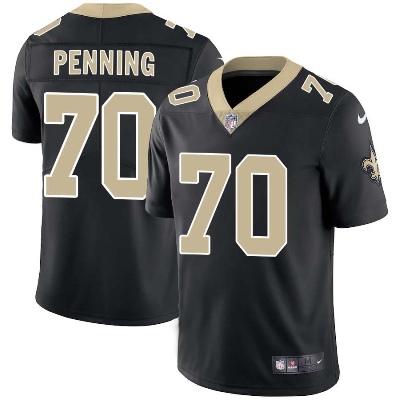 Trevor Penning #70 Saints Authentic Black Jersey