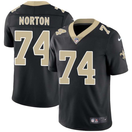 Storm Norton #74 Saints Authentic Black Jersey